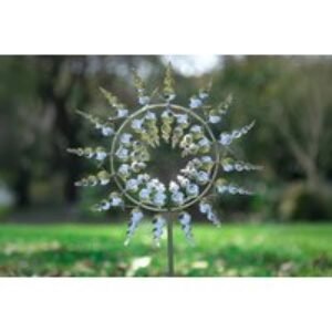 3D Stainless Steel Windmill Garden Ornament - Weather-Resistant Outdoor Decor | Wowcher