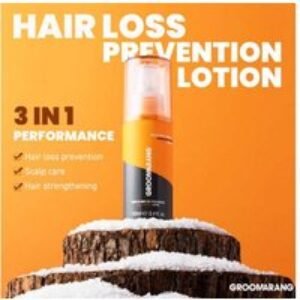 Groomarang 3-in-1 Men's Hair Strengthening & Hair Loss Lotion - Paraben-Free