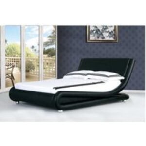 PRICE DROP! Malorie Faux Leather Bed Frame with Mattress Option | Wowcher