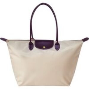 Black Longchamp  Large Capacity Foldable Tote Bag for Women - Multiple Sizes & Colors | Wowcher