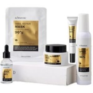 Hydrating & Repairing KORMESIC Snail Mucin Skincare 5-Piece Set | Wowcher