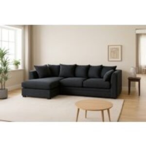 Michigan Modern Fabric Corner Sofa - 4-Seater