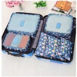 6Pcs Travel Packing Cubes Set - Water-Resistant Oxford Luggage Organisers | Wowcher