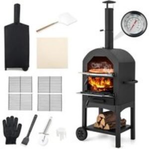 Portable Outdoor Pizza Oven with Thermometer
