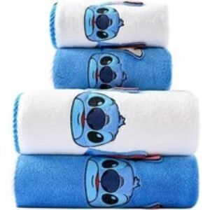 Ultra-Soft Lilo & Stitch  2-Piece Bath Towel Set - Quick-Dry
