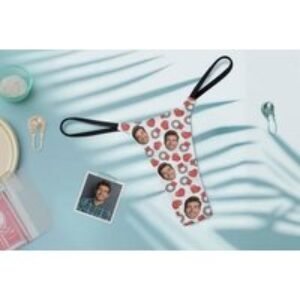 Handcrafted Personalised Women's Cotton Underwear - Custom Text & Image Upload