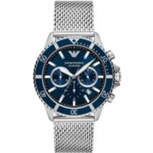 PRICE DROP! Emporio Armani AR11587 Quartz Chronograph Watch - Blue Dial