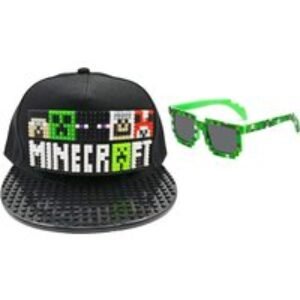 Kids Minecraft Cotton Cap & Sunglasses Set - Fun Unisex Summer Accessory | Wowcher