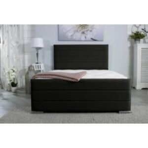 Coco Plush Velvet Upholstered Bed with Memory Spring Mattress - All-In-One Comfort & Style (Single to Super King) | Wowcher