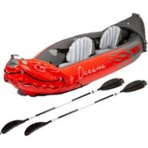 Summit Oceana 2 Person Inflatable Kayak with Full Accessory Kit | Wowcher