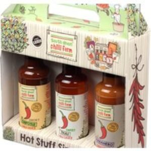 3 Fiery Chilli Preserve Gift Pack Food Hamper - Gourmet Chilli Gift Set | Wowcher