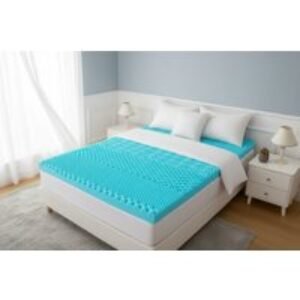 Cooling 7-Zone Memory Foam Mattress Topper - Hypoallergenic