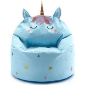 Kids Unicorn Beanbag Chair - Durable Polyester