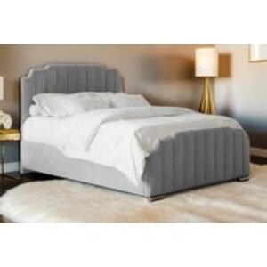 Santorini All-In-One Bed with Memory Sprung Mattress & Cushioned Headboard - Multiple Sizes | Wowcher