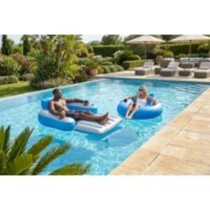 Motorised Inflatable Pool Lounger - Outdoor Water Fun