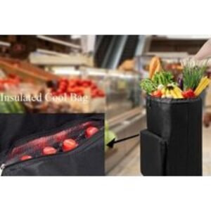 59L Lightweight Folding Shopping Trolley - 2 Wheels | Wowcher