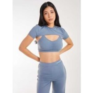 Unisex Blue Pink Vanilla 2in1 Super Soft Active Knit Top - Cut Out