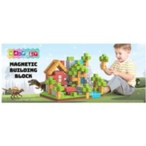 Children's Magnetic World 3D Block Set - Primeval Forest Series | Wowcher
