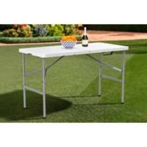 Heavy-Duty Folding Trestle Table - Weather-Resistant HDPE