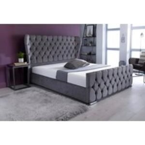 Mayfair Wingback Bed Frame & Adaptive Memory Foam Mattress Set | Wowcher