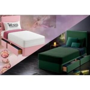 Hand-Crafted Wicked-Themed 3ft Bed with Mattress and Storage Option | Wowcher