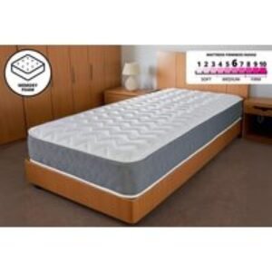 Zig Zag Memory Sprung Mattress for Restorative Sleep - 5 Sizes | Wowcher