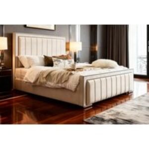 Houston Plush Luxury Bed Frame - Premium Plush Fabric