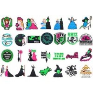 Unisex Wicked  Pink or Green Crocs - Upgrade With 20 Removable Charms! | Wowcher