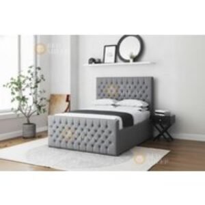 Maya Chesterfield Upholstered Bed Frame - King Size
