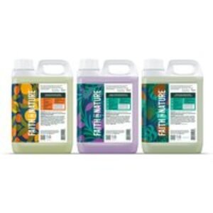 Faith In Nature 2.5L Body Wash Bundle - Eco & Vegan Scents! | Wowcher