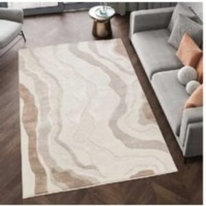 STL Washable Non-Slip Geometric Area Rug - Soft Polyester