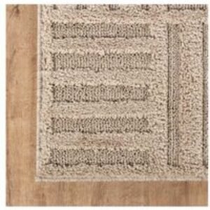 Non-Slip Machine Washable Soft Polyester Area Rug - Modern Geometric Design for Living Room