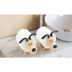 Cute Dog Shaped Toilet Paper Holder - Fun Bathroom Storage