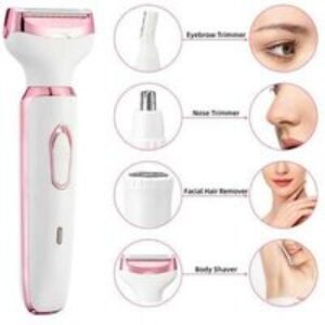 4-in-1 Rechargeable Electric Razor for Women - Painless Shaving & Trimming for Sensitive Skin | Wowcher