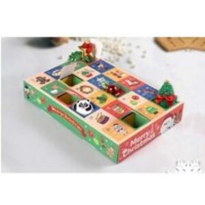 5Pcs Empty Christmas Advent Calendar Gift Boxes - 24 Compartments
