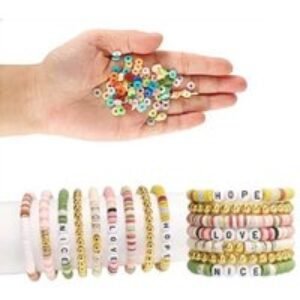 7300-Piece Colourful Polymer Clay Bracelet Making Set - Complete Jewellery Kit | Wowcher