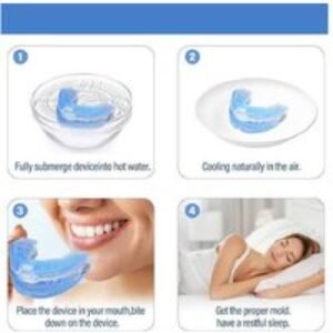 Adjustable Anti-Snore Mouth Guard for Teeth Grinding & Nighttime Oral Care - Reusable