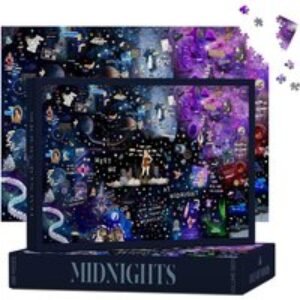 EARLY BIRD! 1000-Piece Taylor Swift-Themed Puzzle - Pink or Black | Wowcher