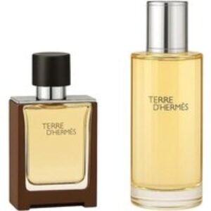 Terre d'Hermès Eau de Toilette Refill & Travel Spray Luxury Gift Set | Wowcher